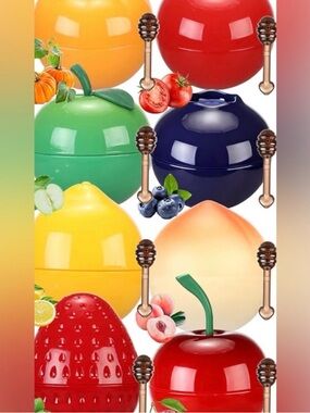 🍓🍏SULILY Tinted Bee Lip Balm Fruits Pot